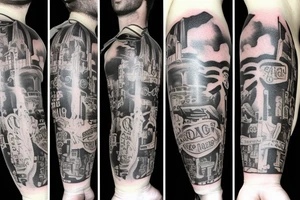 Anti alcohal sober bottle tattoo idea