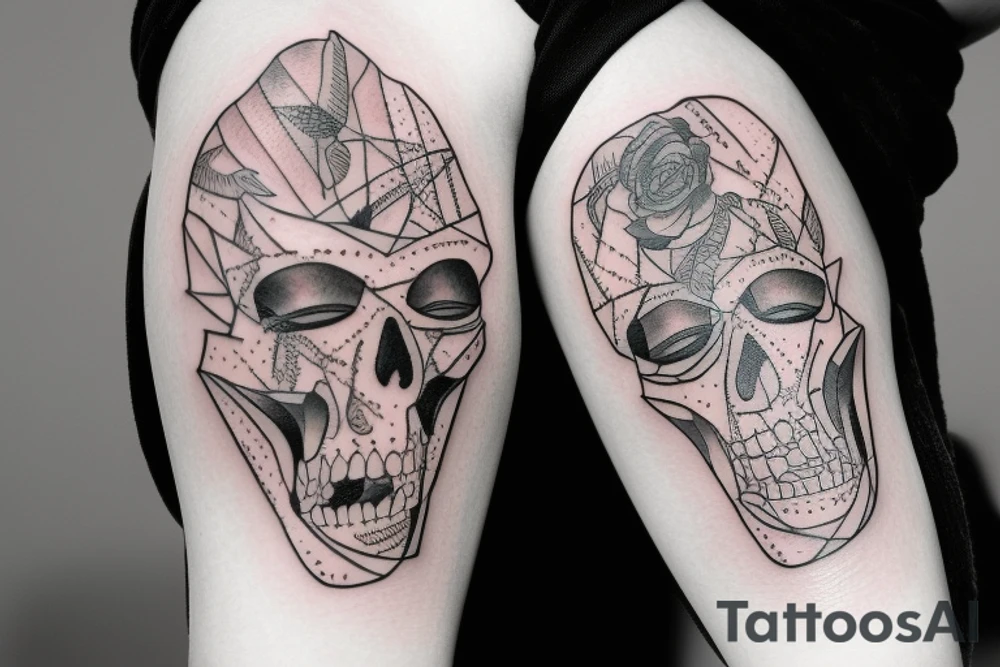 Anti alcohal sober bottle tattoo idea