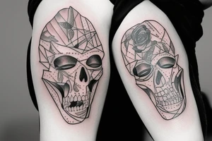 Anti alcohal sober bottle tattoo idea