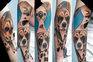 Rio blue eyed beagle tattoo idea