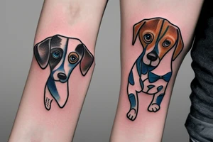 Rio blue eyed beagle tattoo idea
