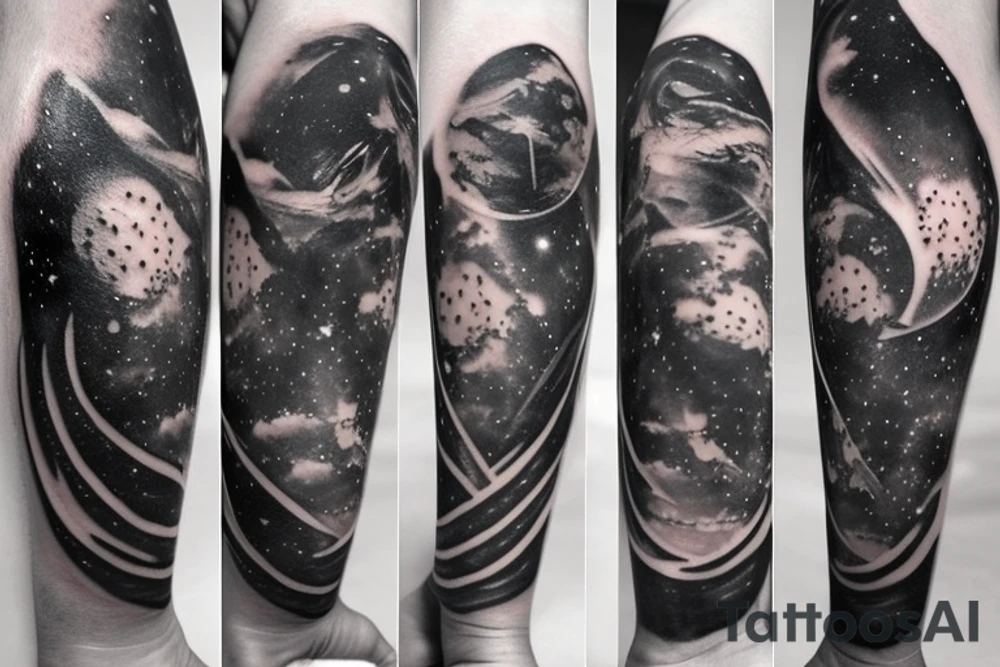 Scifi space tattoo idea