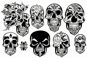 Australian logo with skull tattoo idea