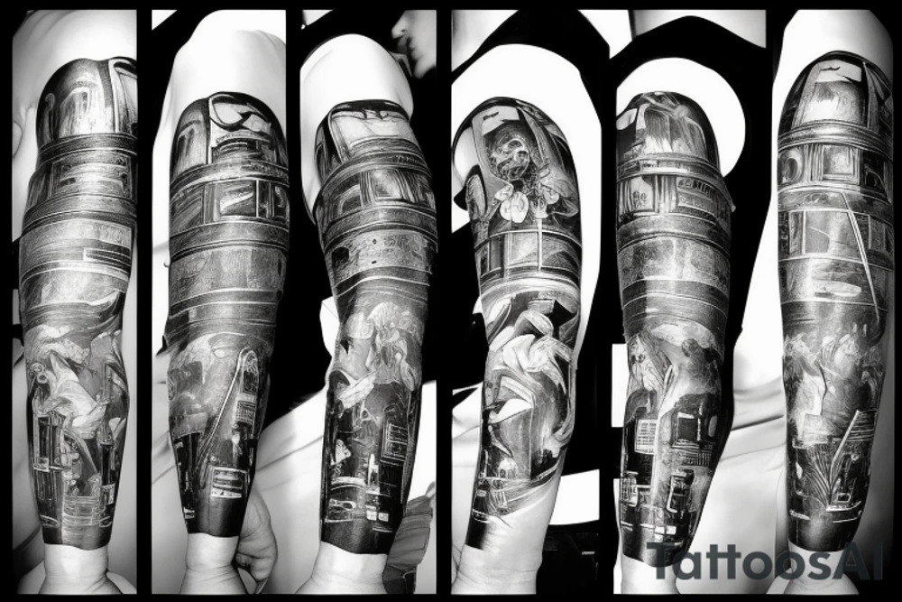 Science scifi future tattoo idea