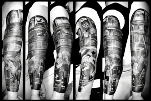 Science scifi future tattoo idea