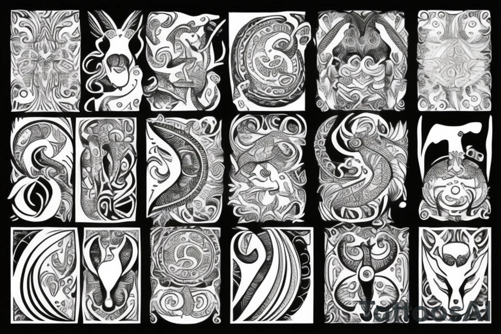 Saggitarius capricorn tattoo idea