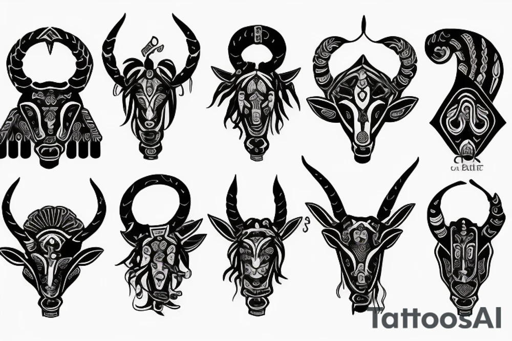 Saggitarius capricorn tattoo idea