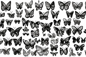 Butterflies tattoo idea
