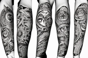 money forearm tattoo idea