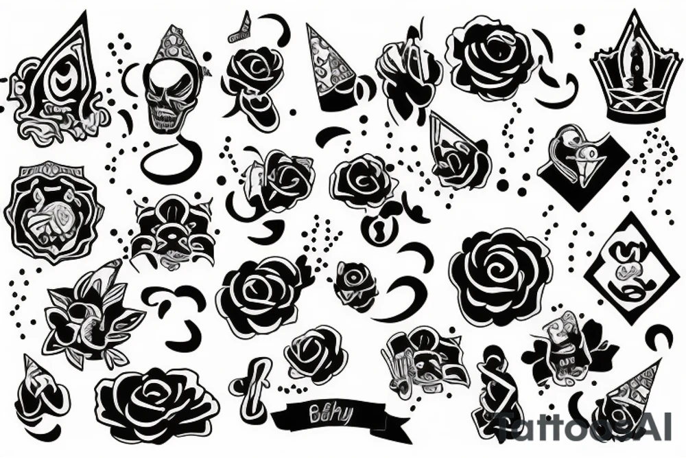 Baby Birthday tattoo idea