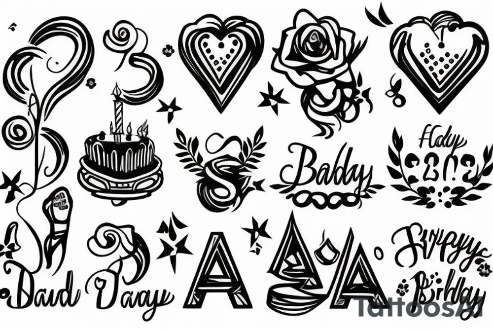 Baby Birthday date tattoo idea