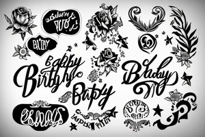 Baby Birthday 7/15/23 tattoo idea