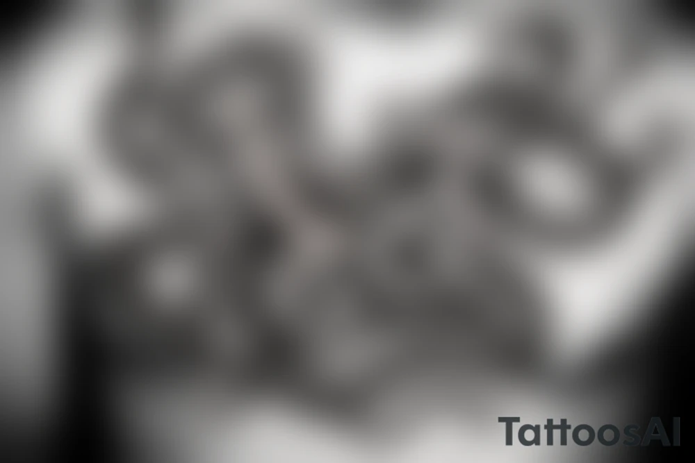 octopus on a kings throne tattoo idea