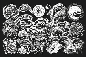Sunset tattoo idea