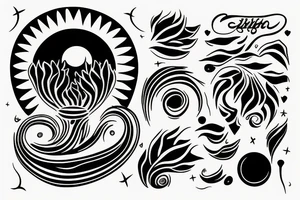 Sunset tattoo idea