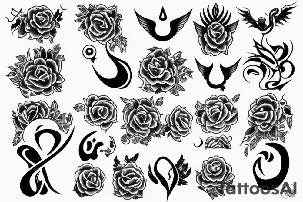 Kneeling praying tattoo idea