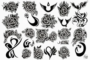 Kneeling praying tattoo idea