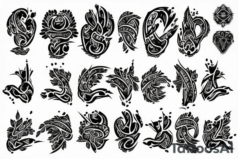 Kneeling praying tattoo idea