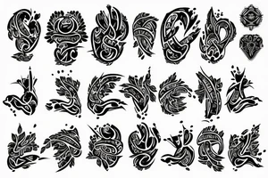 Kneeling praying tattoo idea