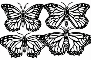 Monarch butterfly tattoo idea