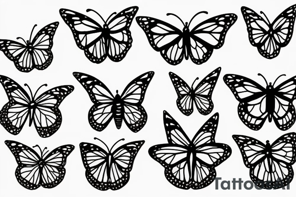Monarch butterfly tattoo idea