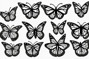 Monarch butterfly tattoo idea