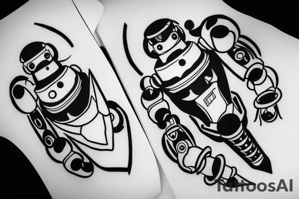 tenguen toppa gurren lagan robot tattoo idea