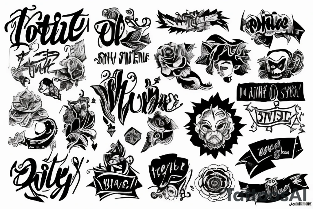 3Vil 
Text tattoo idea