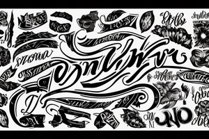 3Vil 
Text tattoo idea