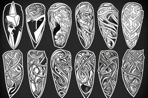 Shards of narsil tattoo idea