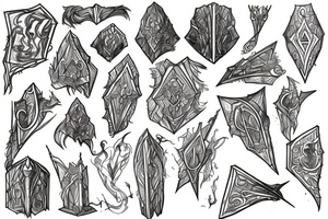 Shards of narsil tattoo idea