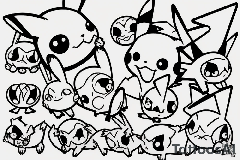 Pikachu tattoo idea