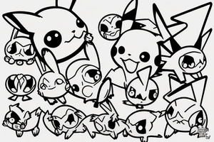 Pikachu tattoo idea