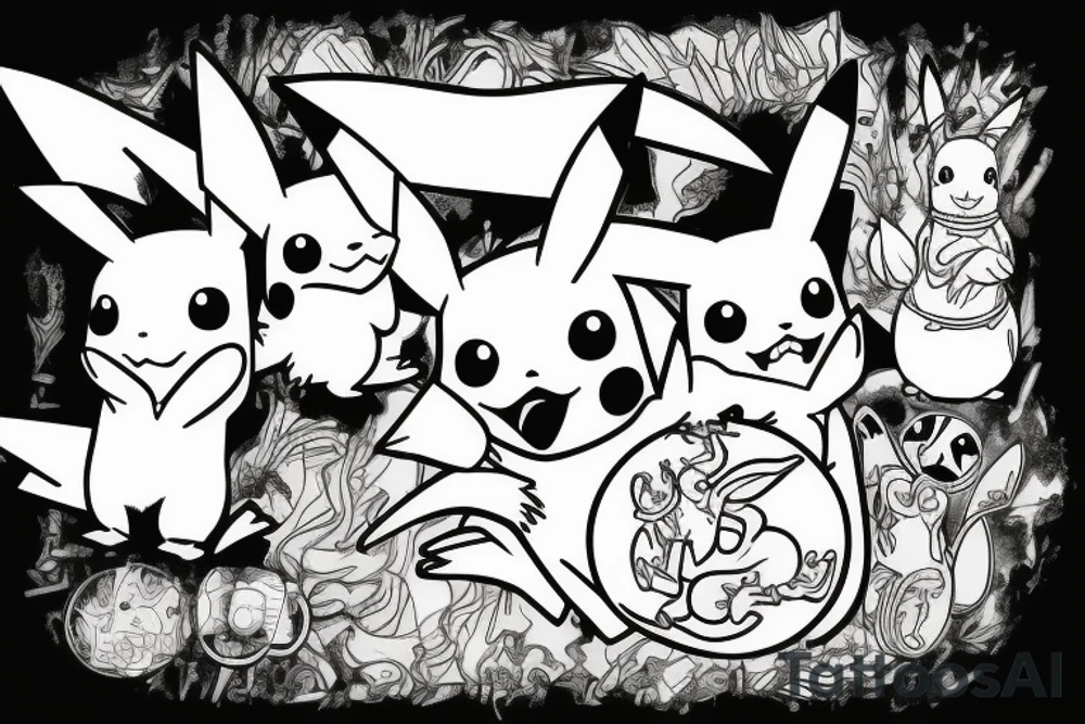 Pikachu tattoo idea