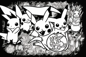 Pikachu tattoo idea