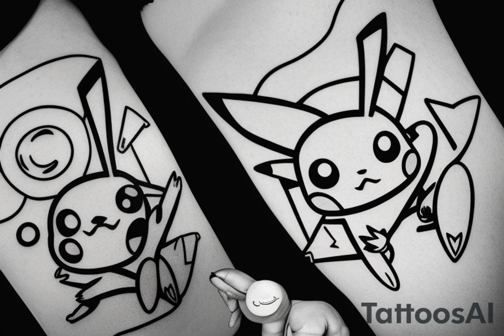 Pikachu tattoo idea