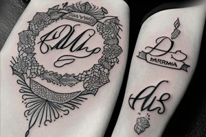 Name of my parents which is SUSHMA ARVIND
Tatto should dedicate that they are my life tattoo idea