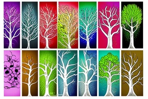 A colored tree of life with the 4 colored elements for my forearm tattoo idea
