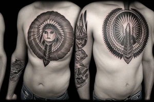Quiet, strong, powerful, Native American tattoo idea
