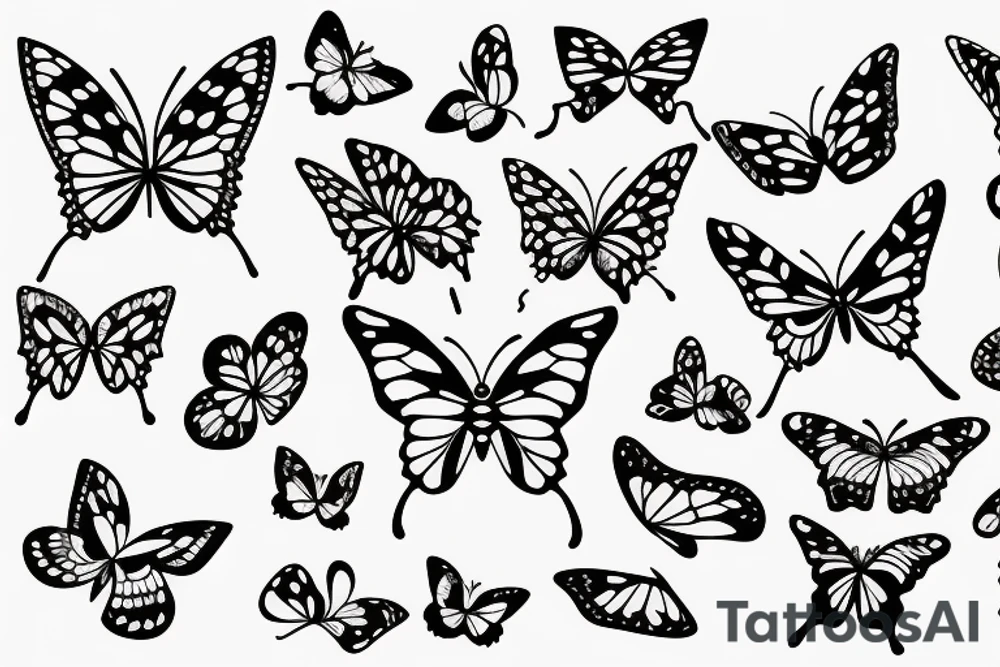 Semicolon Butterfly and a okive Branch tattoo idea