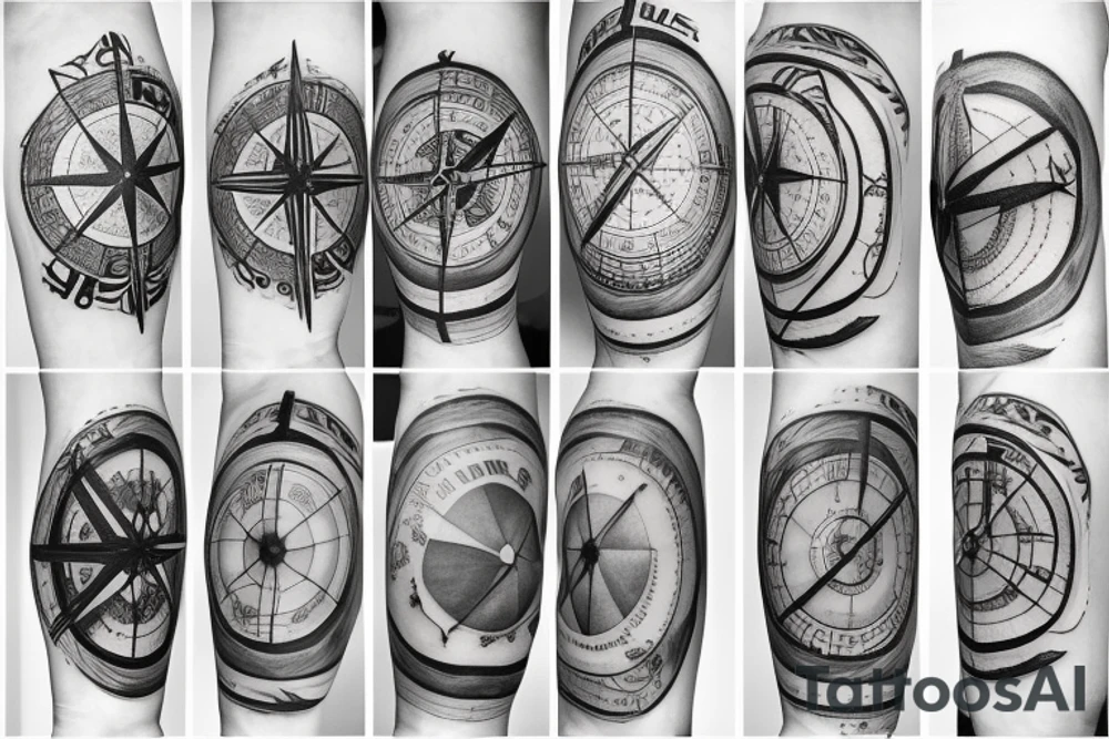 Love, compass, Forrest,music tattoo idea