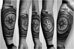 Love, compass, Forrest, music tattoo idea