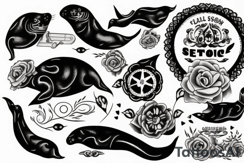 Big seal tattoo idea