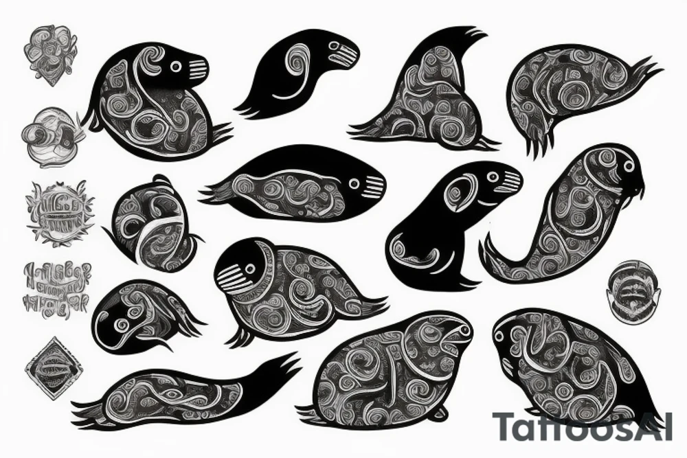 Big seal tattoo idea