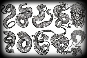 snake cryptography tattoo idea