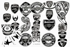 Arsenal football club tattoo idea