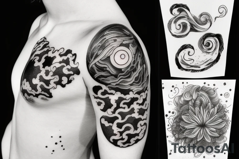 Broken cloud tattoo idea