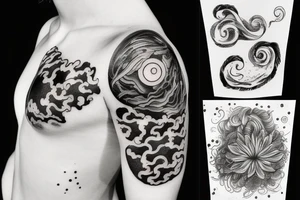 Broken cloud tattoo idea