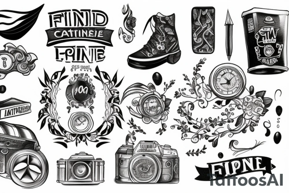 finish line tattoo idea