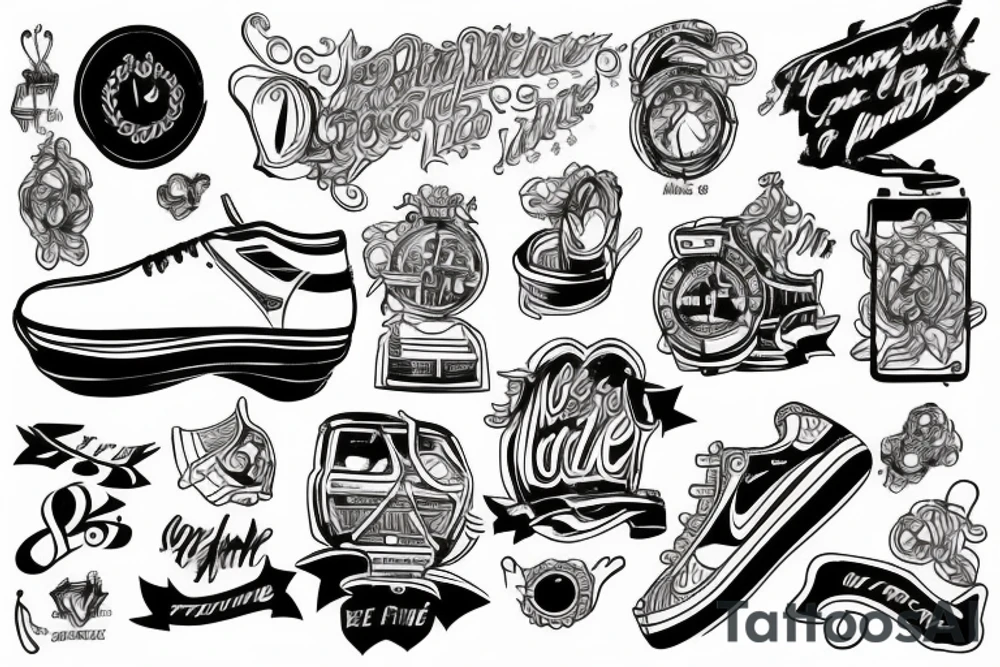 finish line tattoo idea